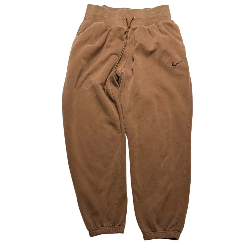 Nike Brown Fleece jogger pants size medium
